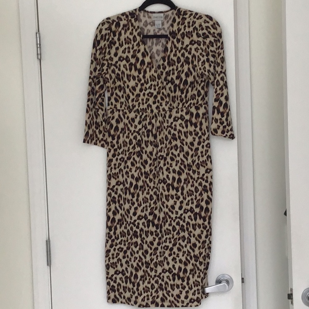 Chico’s sz 0 (4-6) Animal print dress